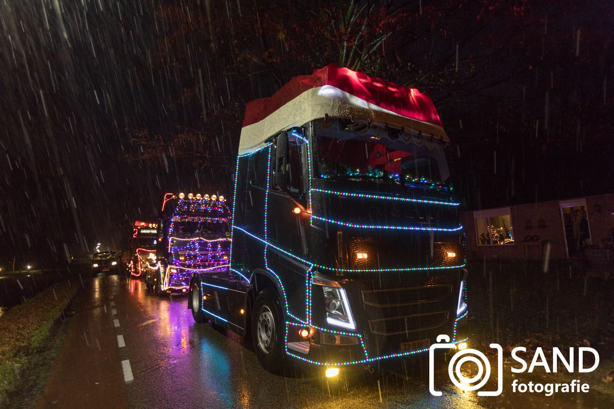 14 december 2019 Verlichte truckrit Twenterand Vriezenveen Sand Fotografie